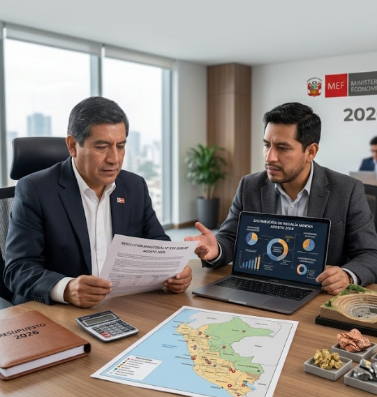 Regalía minera: MEF aprueba índices de distribución correspondientes a agosto de 2026